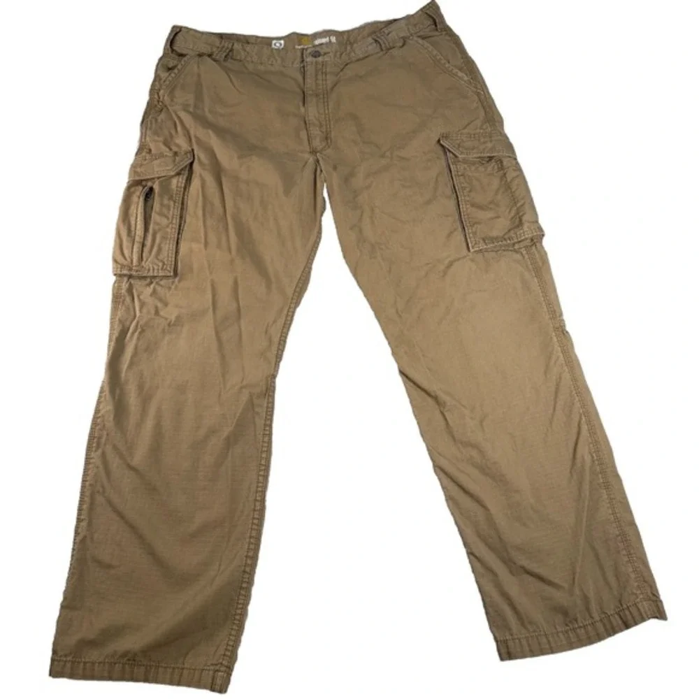 Carhartt 101148 Cargo Work Pant 42x32‎ Relaxed Fit Ripstop Field Khaki Utility